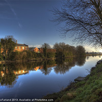 Buy canvas prints of Reflection on the Upper Bann by David McFarland