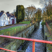 Buy canvas prints of Lock-keepers cottage on the Newry Canal by David McFarland