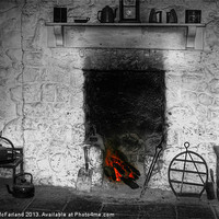 Buy canvas prints of Home at the hearth by David McFarland