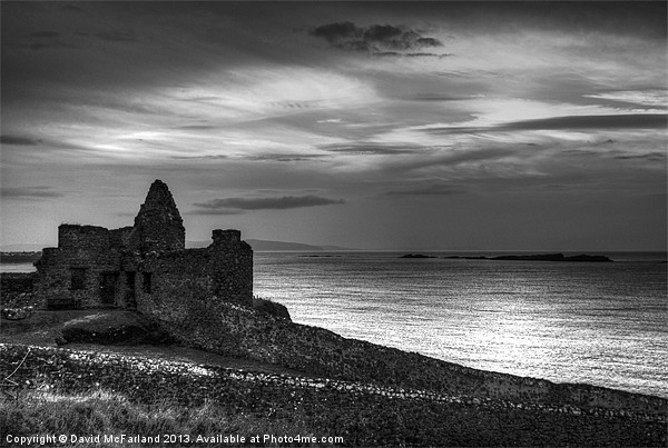 Dunluce by moonlight Picture Board by David McFarland
