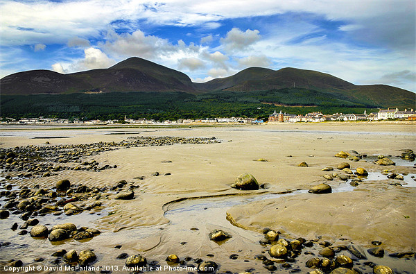 Newcastle and the Mournes Picture Board by David McFarland