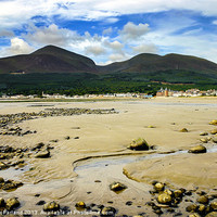 Buy canvas prints of Newcastle and the Mournes by David McFarland