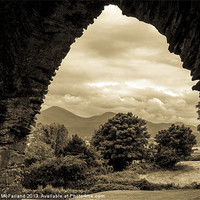 Buy canvas prints of Mourne view arch by David McFarland