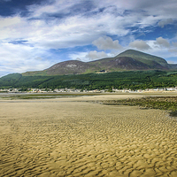 Buy canvas prints of Slieve Donard and the Mournes by David McFarland