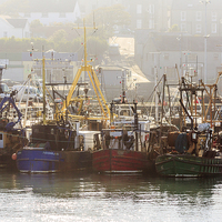 Buy canvas prints of Ardglass Fishing Fleet (2) by David McFarland