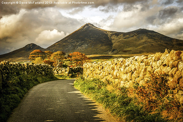 Autumn in the Mournes Picture Board by David McFarland