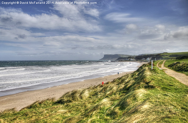 Blustery Ballycastle Picture Board by David McFarland