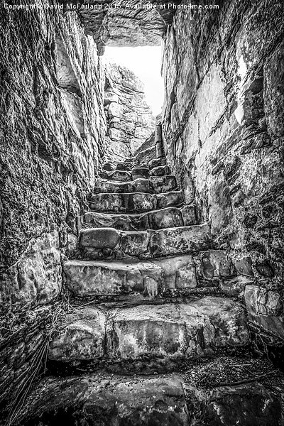 Julies Staircase, Bonamargy Picture Board by David McFarland