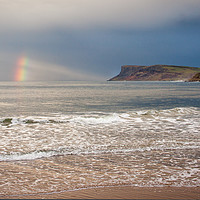 Buy canvas prints of Fair Head Rainbow, Ballycastle by David McFarland