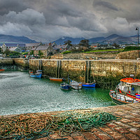 Buy canvas prints of Annalong Harbour by David McFarland