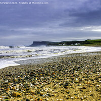 Buy canvas prints of Clearing the head at Ballycastle, Northern Ireland by David McFarland