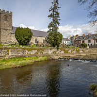 Buy canvas prints of The River Lagan passes through Dromore, County Down by David McFarland