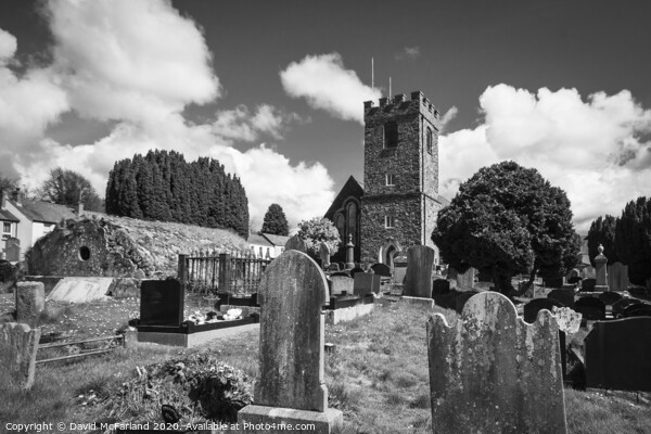 The graveyard at Dromore Cathedral Picture Board by David McFarland