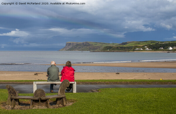Before the rain at Ballycastle Picture Board by David McFarland
