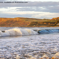 Buy canvas prints of The tide surges at Ballycastle, Northern Ireland by David McFarland
