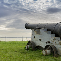 Buy canvas prints of Portsmouth Cannon by Rob Camp