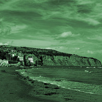 Buy canvas prints of ROBIN HOODS BAY, GREEN 2011 by Martin Parkinson