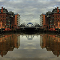 Buy canvas prints of Reflections of the River Hull 2012 by Martin Parkinson