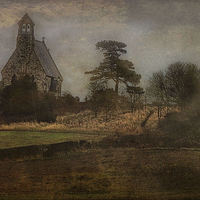 Buy canvas prints of Old North Yorkshire Church (Textured) by Martin Parkinson