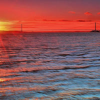 Buy canvas prints of  Humber Sunset by Martin Parkinson