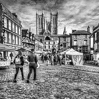 Buy canvas prints of Lincoln Market by Martin Parkinson