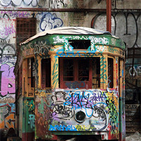 Buy canvas prints of Abandoned Transport colour by Heath Birrer