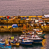 Buy canvas prints of Fishing Boats of Newquay by Brian Roscorla