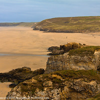 Buy canvas prints of Perranporth in the winter by Brian Roscorla
