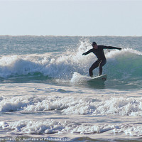 Buy canvas prints of Cornish Surfing by Brian Roscorla
