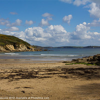 Buy canvas prints of Cornish Seascape Maenporth by Brian Roscorla