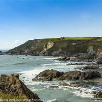 Buy canvas prints of Cornish Seascape Gunwalloe by Brian Roscorla