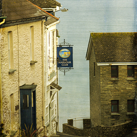 Buy canvas prints of The Harbour Club Portscatho by Brian Roscorla