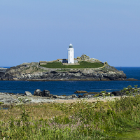 Buy canvas prints of Godrevy Lighthouse by Brian Roscorla