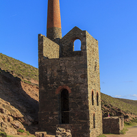 Buy canvas prints of Wheal Coats Engine House Chapel Porth Cornwall by Brian Roscorla