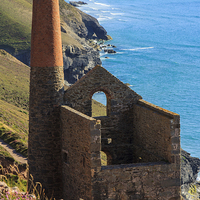 Buy canvas prints of Wheal Coats Engine House Chapel Porth Cornwall by Brian Roscorla