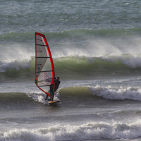 Buy canvas prints of The Wind Surfer by Brian Roscorla