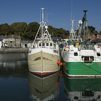 Buy canvas prints of Padstow Fishing Boats by Brian Roscorla