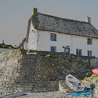Buy canvas prints of Fishermans Cottage by Brian Roscorla