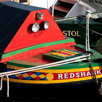 Buy canvas prints of The Redshank Narrow Boat by Brian Roscorla