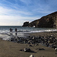 Buy canvas prints of Trevellas Cove Cornwall by Brian Roscorla