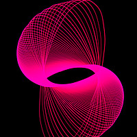 Buy canvas prints of Spirograph Spiral Red by Brian Roscorla