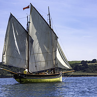Buy canvas prints of Looe Lugger Our Boys by Brian Roscorla