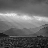 Buy canvas prints of Two views of Ullswater #2: Stormy by Andy Morley