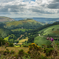 Buy canvas prints of View from the Horseshoe Pass by Andy Morley