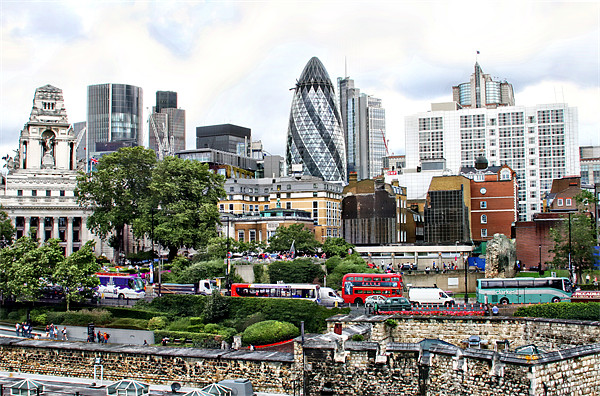 London from the tower Picture Board by Mark Gorton