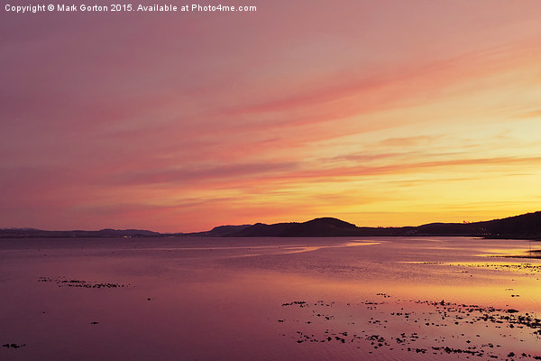  Sunset over the Black Isle Picture Board by Mark Gorton