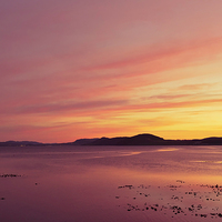 Buy canvas prints of  Sunset over the Black Isle by Mark Gorton