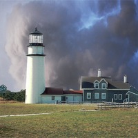 Buy canvas prints of Lighthouse Before a Storm by james balzano, jr.