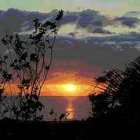 Buy canvas prints of Colorful Sunset by james balzano, jr.