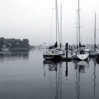 Buy canvas prints of  Boats at Rest Duo Tone by james balzano, jr.
